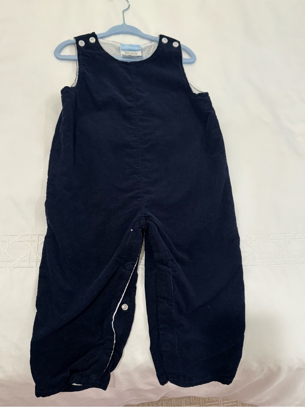 Classic Whimsy Navy Corduroy Kids Overalls